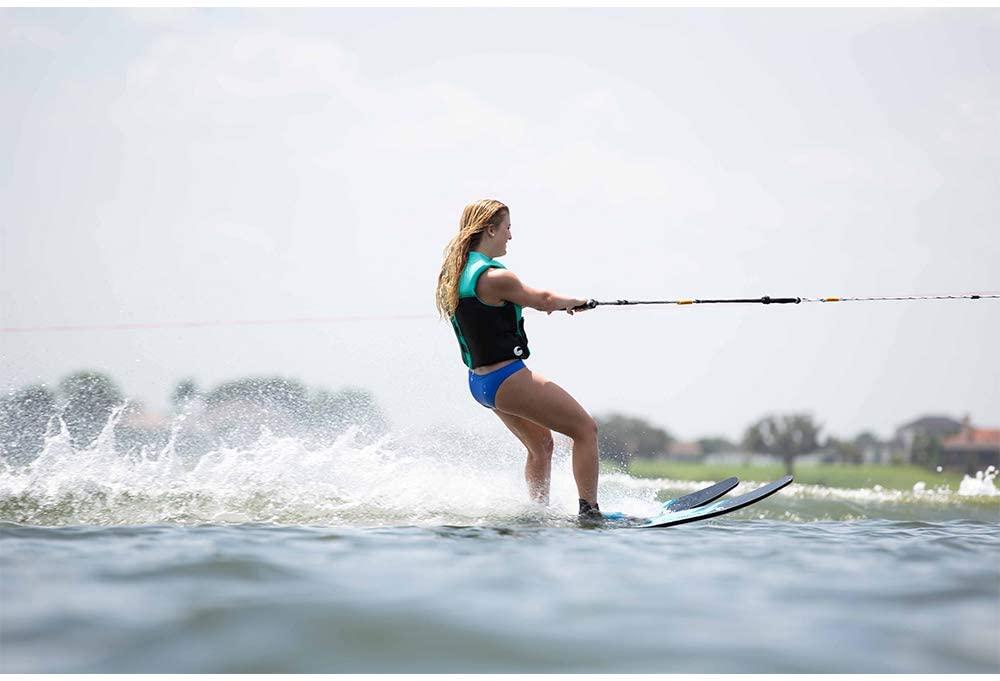 CWB Connelly 61200342-CON Quantum Waterskiing Lake Water Sports Skis with Bindings 68-inch, Blue