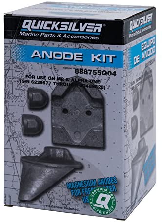 Quicksilver 888755Q04 Magnesium Anode Kit - MerCruiser MR and Alpha One Drives