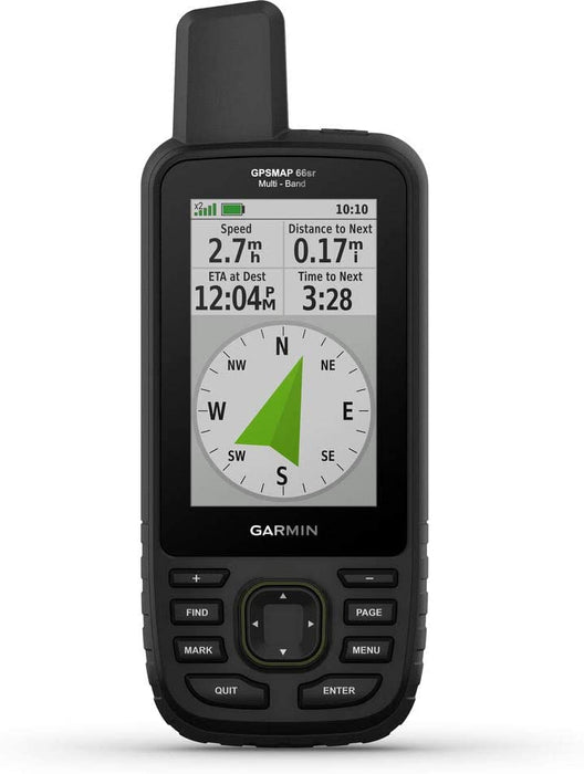 Garmin GPSMAP 66sr Handheld Outdoor GPS with U.S. & Canada Maps Birdseye Satellite Imagery GNSS Multi-Band Rugged Bundle w/Deco Gear Emergency Bracelet 2pk + Camping LED Lantern + Rechargeable AA Kit