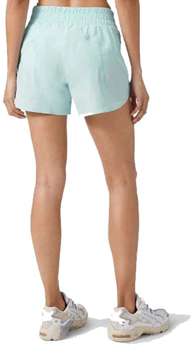 Lululemon Tracker Short V 4" Blue Glow Run Train Size 6