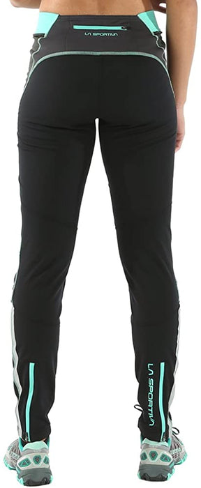 La Sportiva Arcadia Pant Womens, Black/Mint, Large