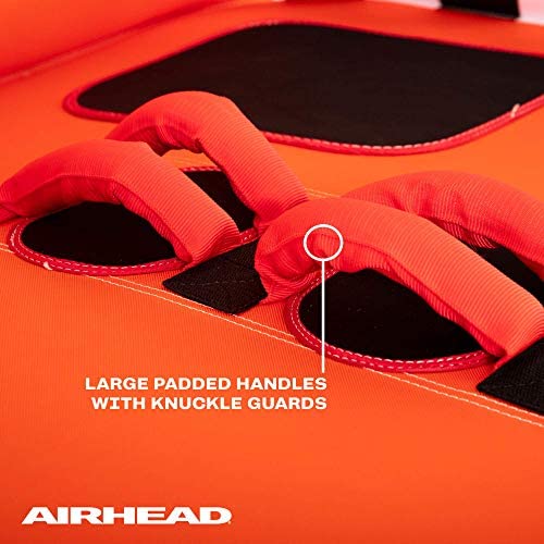 Airhead Great Big Mable | 1-4 Rider Towable Tube for Boating, Orange, Red, Yellow