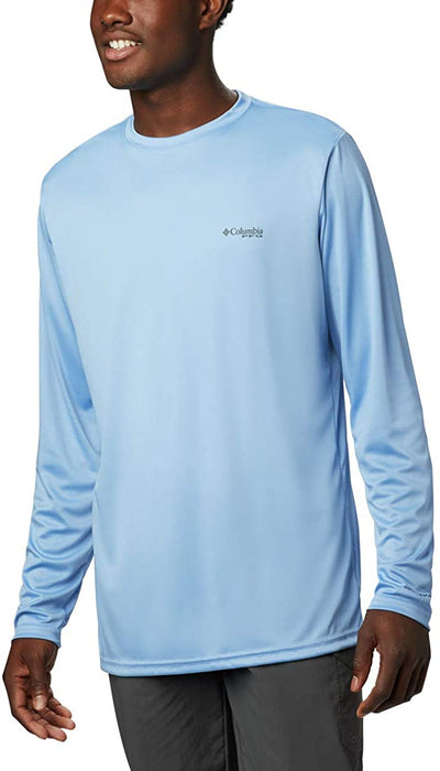 Columbia Men's Terminal Tackle PFG State Triangle Long Sleeve, Moisture Wicking