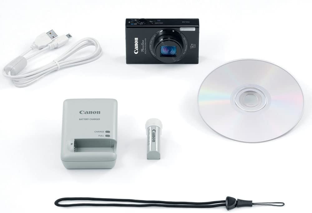 Canon PowerShot ELPH 530 HS 10.1 MP Wi-Fi Enabled CMOS Digital Camera with 12x Optical Image Stabilized Zoom 28mm Wide-Angle Lens with 1080p Full HD Video and 3.2-Inch Touch Panel LCD (Black) (Discontinued by Manufacturer)
