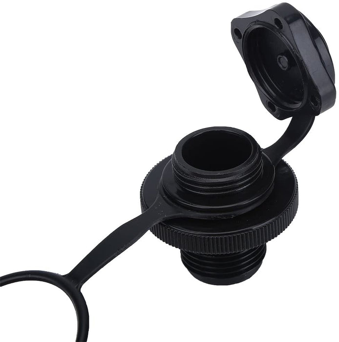 Inflatable Boat Valve, 2 Pcs Quality ABS Plastic Inflatable Boat Spiral Air Plugs One-Way Inflation Replacement Screw for Inflatable Boat