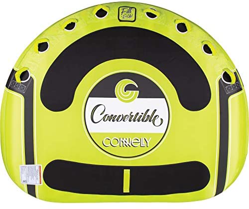 CWB Connelly Convertible 4 Person Large 70x80 Inch Inflatable Pull Behind Boat Towable Water Inner Tubing Tube, Green