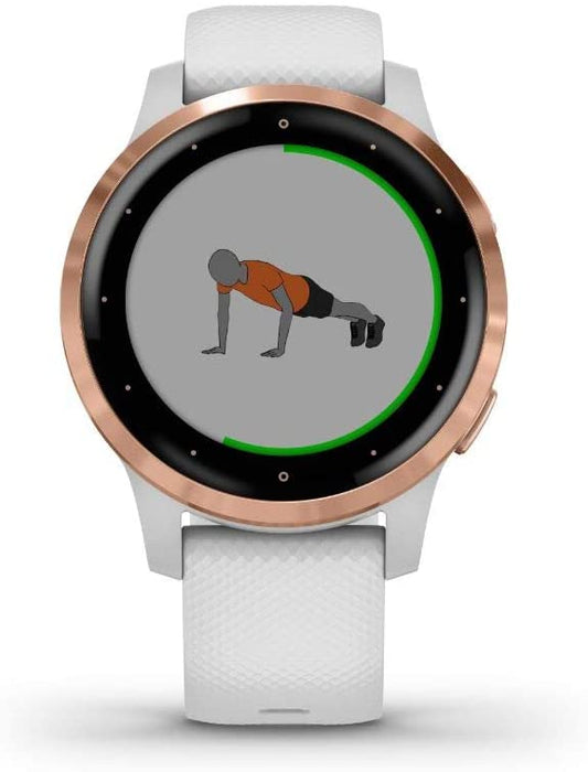 Garmin Vivoactive 4S GPS Smartwatch with Music & Fitness Activity Tracker & Health Monitor Apps (Dust Rose/Gold) 010-02172-31 4 S Bundle with Security Extension