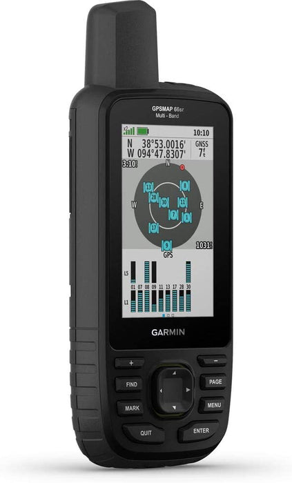 Garmin GPSMAP 66sr Handheld Outdoor GPS with U.S. & Canada Maps Birdseye Satellite Imagery GNSS Multi-Band Rugged Bundle w/Deco Gear Emergency Bracelet 2pk + Camping LED Lantern + Rechargeable AA Kit