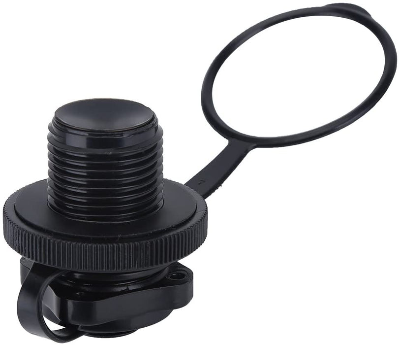 Inflatable Boat Valve, 2 Pcs Quality ABS Plastic Inflatable Boat Spiral Air Plugs One-Way Inflation Replacement Screw for Inflatable Boat
