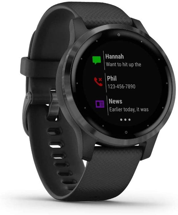 Garmin Vivoactive 4S GPS Smartwatch with Music & Fitness Activity Tracker & Health Monitor Apps (Dust Rose/Gold) 010-02172-31 4 S Bundle with Security Extension