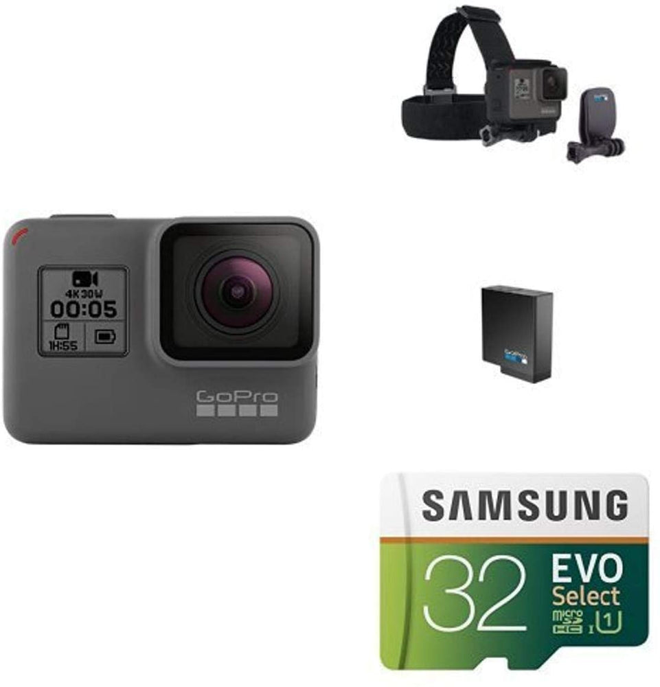 GoPro HERO5 Black w/ Head Strap, Battery and Memory Card