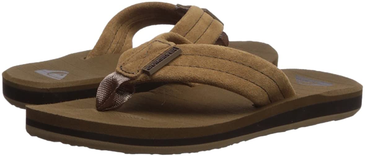 Quiksilver Kids' Carver Suede Youth Flip-Flop Sandal
