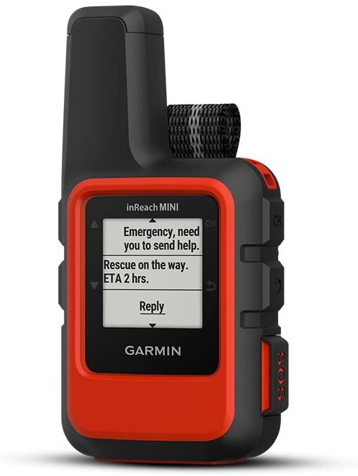 Garmin inReach Mini, Lightweight and Compact Handheld Satellite Communicator, Orange Bundle with Garmin Backpack Tether Accessory for Garmin Devices