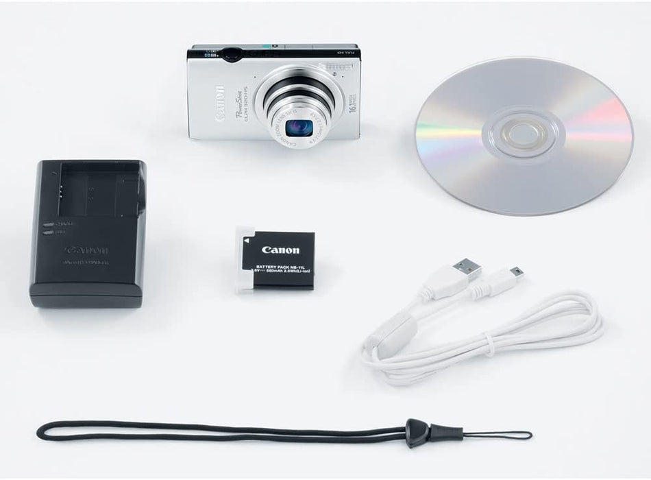 Canon PowerShot ELPH 320 HS 16.1 MP Wi-Fi Enabled CMOS Digital Camera with 5x Zoom 24mm Wide-Angle Lens with 1080p Full HD Video and 3.2-Inch Touch Panel LCD (Black)