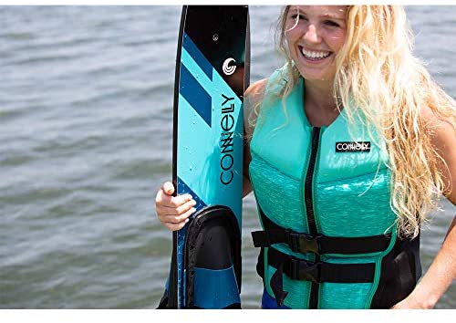 CWB Connelly 61200342-CON Quantum Waterskiing Lake Water Sports Skis with Bindings 68-inch, Blue
