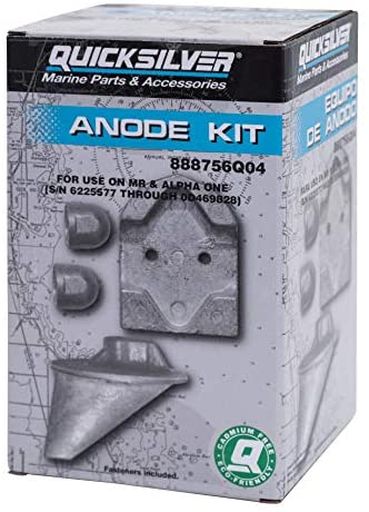 Quicksilver 888756Q04 Aluminum Anode Kit - MerCruiser MR and Alpha One Drives
