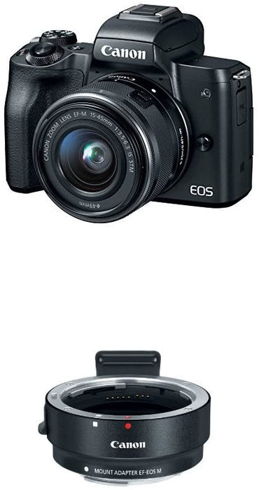 Canon EOS M50 Mirrorless Digital 4K Vlogging Camera with Dual Pixel CMOS Autofocus, DIGIC 8 Image Processor, Built-in Wi-Fi, NFC and Bluetooth technology, Body