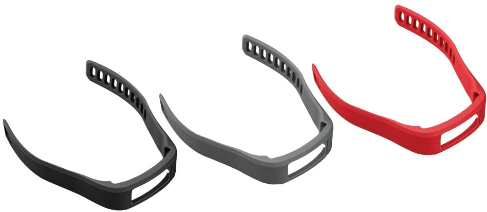Garmin vívofit Accessory Bands, Small (Black/Slate/Red)