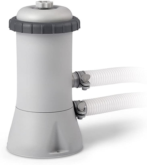 Intex 12ft x 30in Metal Frame Round Swimming Pool Set 530 GPH Pump & 6 A Filters
