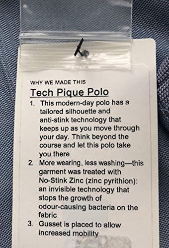 Lululemon TECH Pique Polo - WHT/OASB