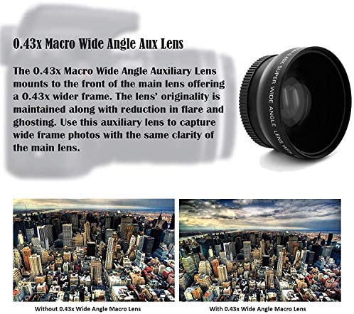 Canon EOS Rebel T7 24MP Camera with EF-S 18-55mm is II Lens, 2 Memory Cards, Slave Flash, 50" Tripod, Camera Bag, Cleaning Kit and Memory Card Reader/Writer Bundle