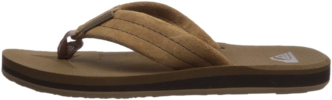 Quiksilver Kids' Carver Suede Youth Flip-Flop Sandal