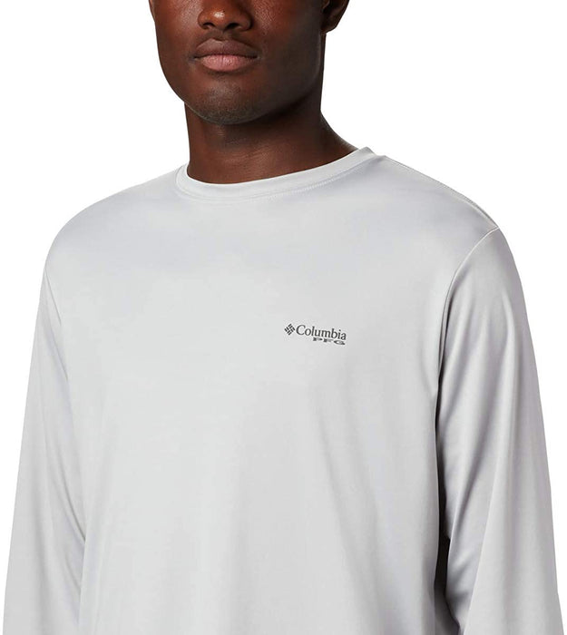 Columbia Men's Terminal Tackle PFG State Triangle Long Sleeve, Moisture Wicking