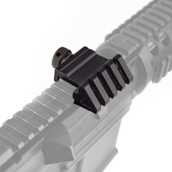 MARMOT 45 Degree Rail Mount 4 Slots Picatinny Weaver Rail for Flashlights Laser Red Dot Sight Optics,3 Units in Pack