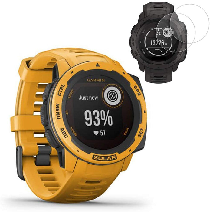 Garmin Instinct Solar Smartwatch Tactical Edition(010-02293-14) w/ 2X Screen Protectors