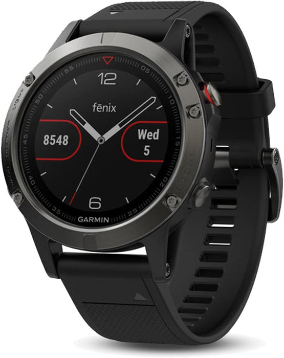 Garmin Gift Pack Fenix 5 GPS Multisport Watch Bundle | Includes Fenix 5 Watch USB Charging Data Cable