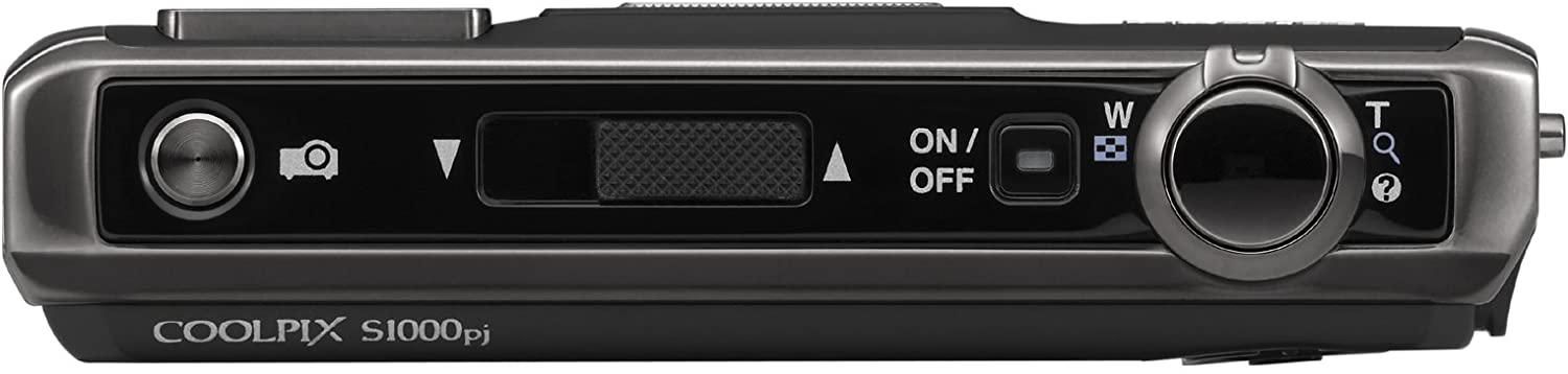 Nikon Coolpix S1000pj 12.1MP Digital Camera with Built-In Projector and 5x Wide-Angle Optical Vibration Reduction (VR) Zoom