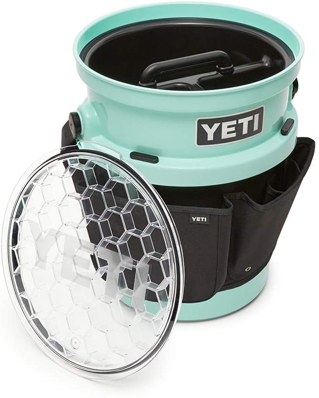 YETI Loadout Fully-Loaded Bucket, Fishing/Utility Bucket with Accessories, Loaded Seafoam