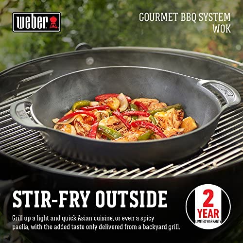 Weber 7425 Gourmet BBQ System Wok,Black