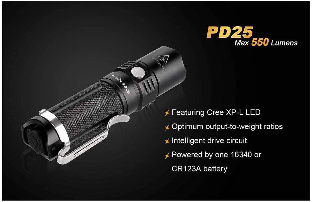 Fenix PD25 550 Lumens LED Flashlight
