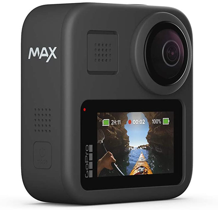 GoPro MAX — Waterproof 360 + Traditional Camera with Touch Screen Spherical 5.6K30 HD Video 16.6MP 360 Photos 1080p Live Streaming Stabilization