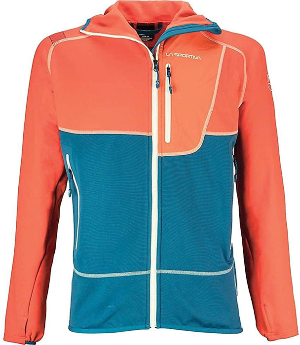 La Sportiva Source Hoody - Men's Flame/Dark Sea Medium