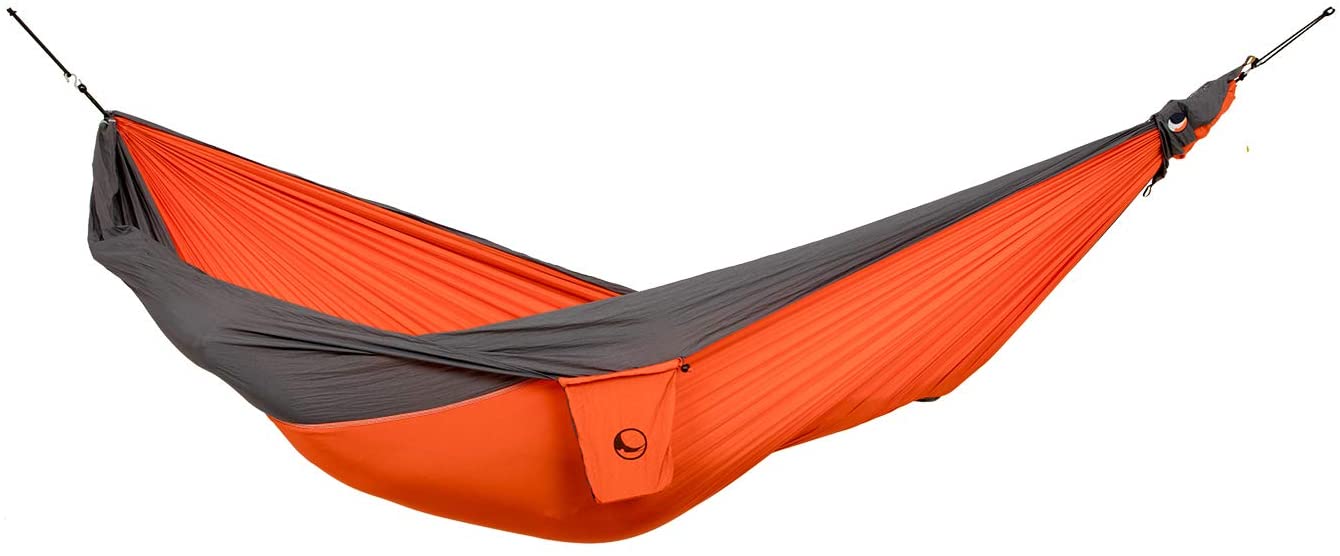 Ticket to the Moon Fair Trade & Handmade 1-2 Person King Size Lightweight Hammock for Traveling, Camping and Everyday Use, XXL, only 700g, Parachute-Silk, Set-Up < 1 min.