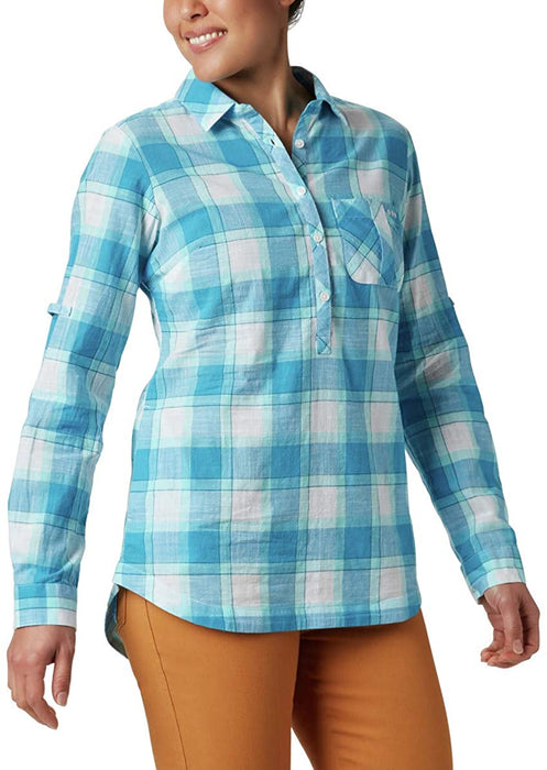 Columbia Womens Coral Springs Ii Woven Long Sleeve
