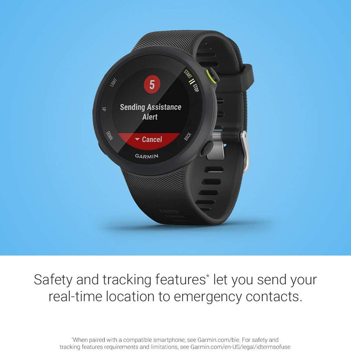 Garmin Forerunner 45S, 39mm Easy-to-use GPS Running Watch with Coach Free Training Plan Support