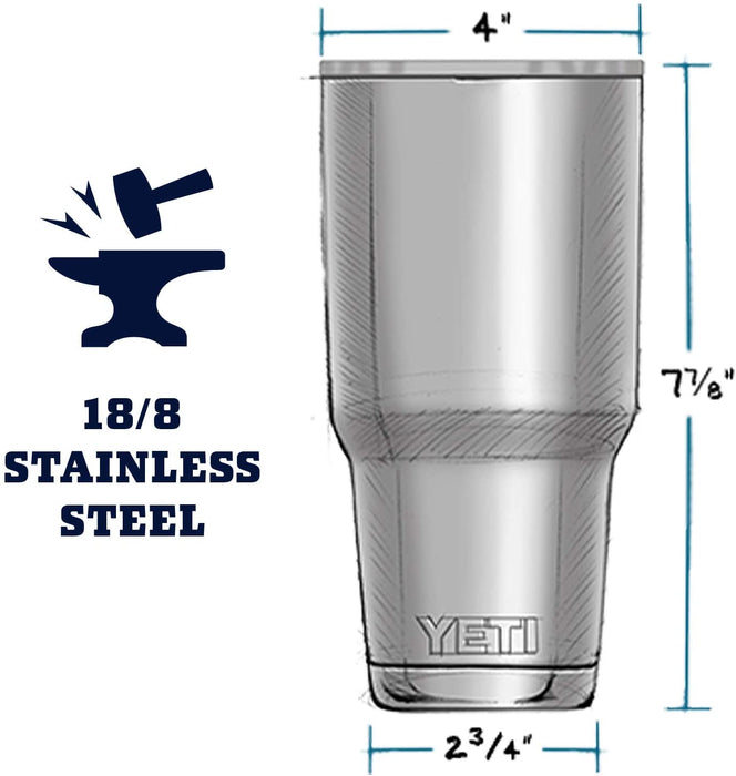 YETI Rambler 30 oz Tumbler, Stainless Steel