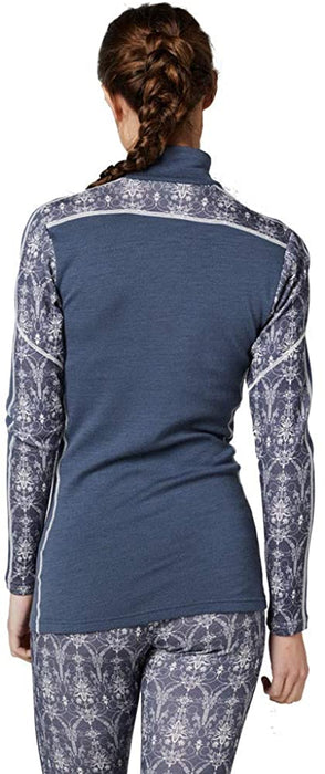 Helly-Hansen W Hh LIFA Merino Wool Graphic 1/2 Zip Baselayer Top