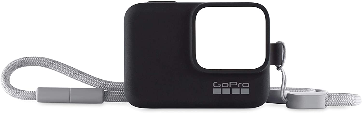GoPro Sleeve + Lanyard in Blackout (HERO7 Black/HERO7 Silver/HERO7 White/HERO6 Black/HERO5 Black) - Official GoPro Accessory