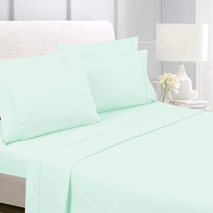 American Home Collection Deluxe 6 Piece Printed Sheet Set of Brushed Fabric, Deep Pocket Wrinkle Resistant - Hypoallergenic (Twin