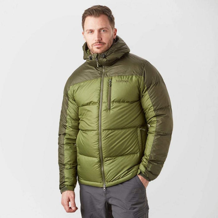 Marmot Mens Guides Down Hoody Bomber Green/Forest Night (Medium)