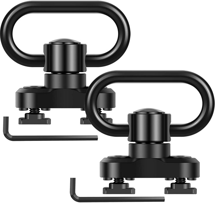 MARMOT mlok Sling Mount QD 1.25inch Loop Heavy Duty Push Button Sling Swivel Ring Mount & Adapter Base for 2 Point Sling