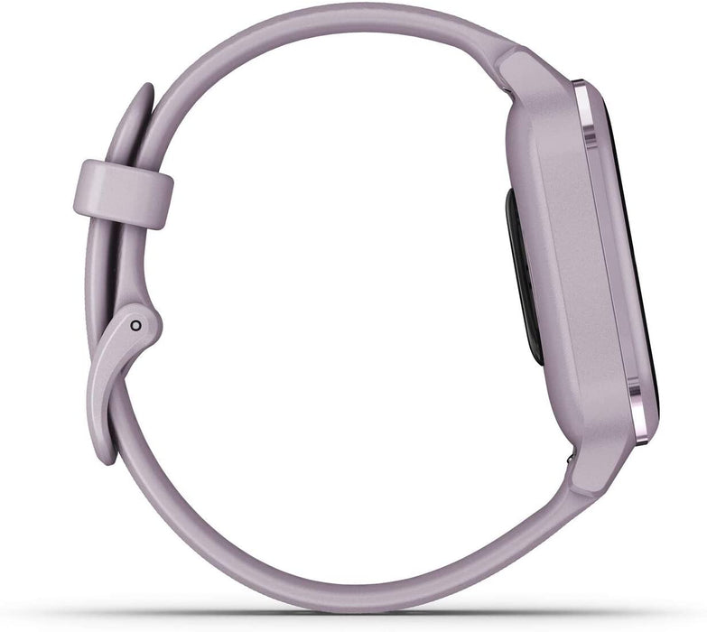 Garmin 010-02426-02 Venu SQ Music Edition - Navy with Light Gold Bezel Bundle with 1 Year Extended Protection