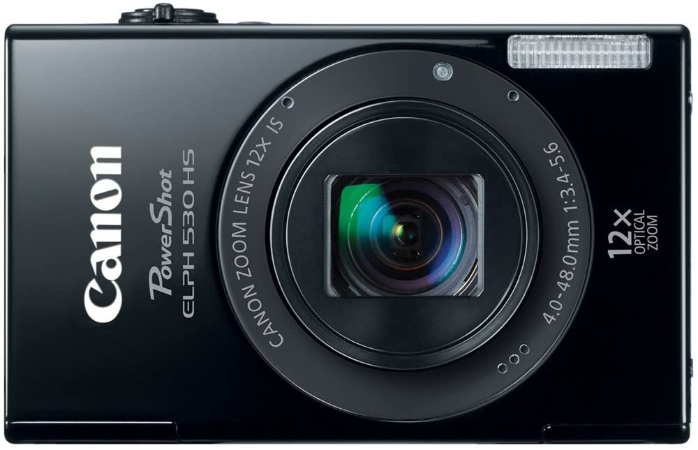 Canon PowerShot ELPH 530 HS 10.1 MP Wi-Fi Enabled CMOS Digital Camera with 12x Optical Image Stabilized Zoom 28mm Wide-Angle Lens with 1080p Full HD Video and 3.2-Inch Touch Panel LCD (Black) (Discontinued by Manufacturer)