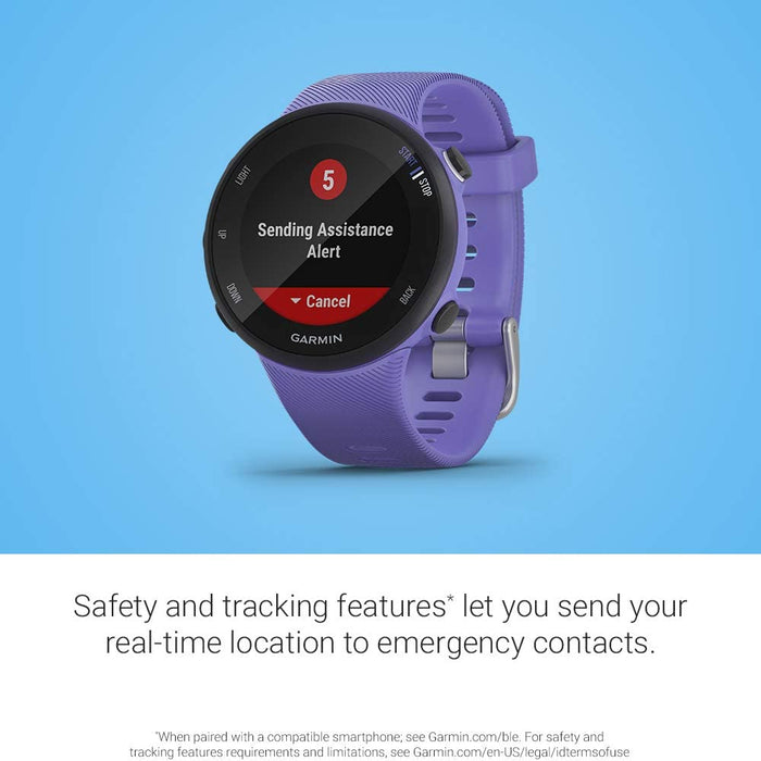 Garmin Forerunner 45S, 39mm Easy-to-use GPS Running Watch with Coach Free Training Plan Support