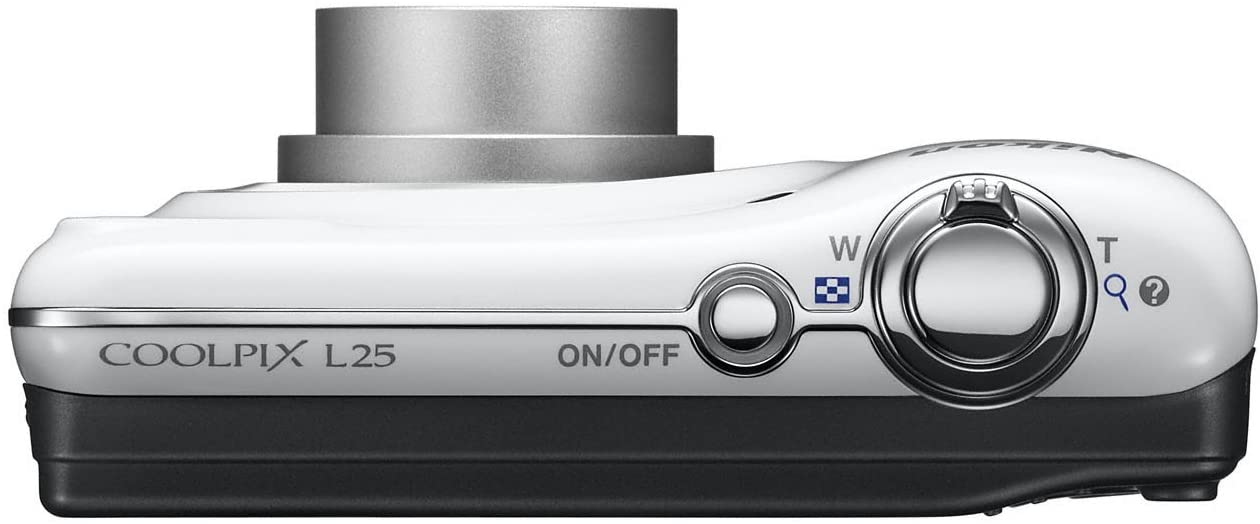 Nikon COOLPIX L25 10MP Digital Camera (White)