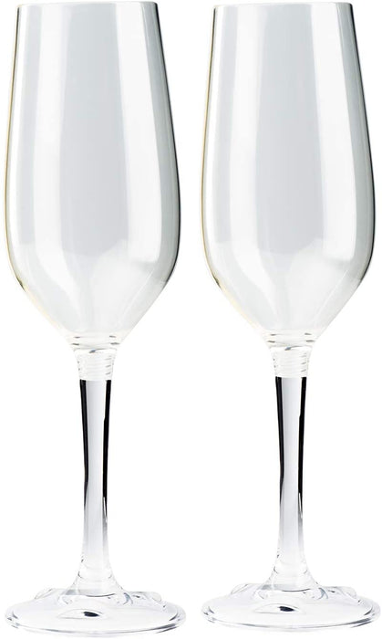 GSI Outdoors 79332 Packable Champagne Flute Set, Clear